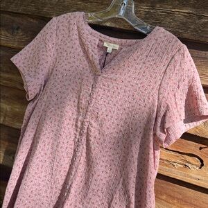 Cotton Bleu Pink Floral top